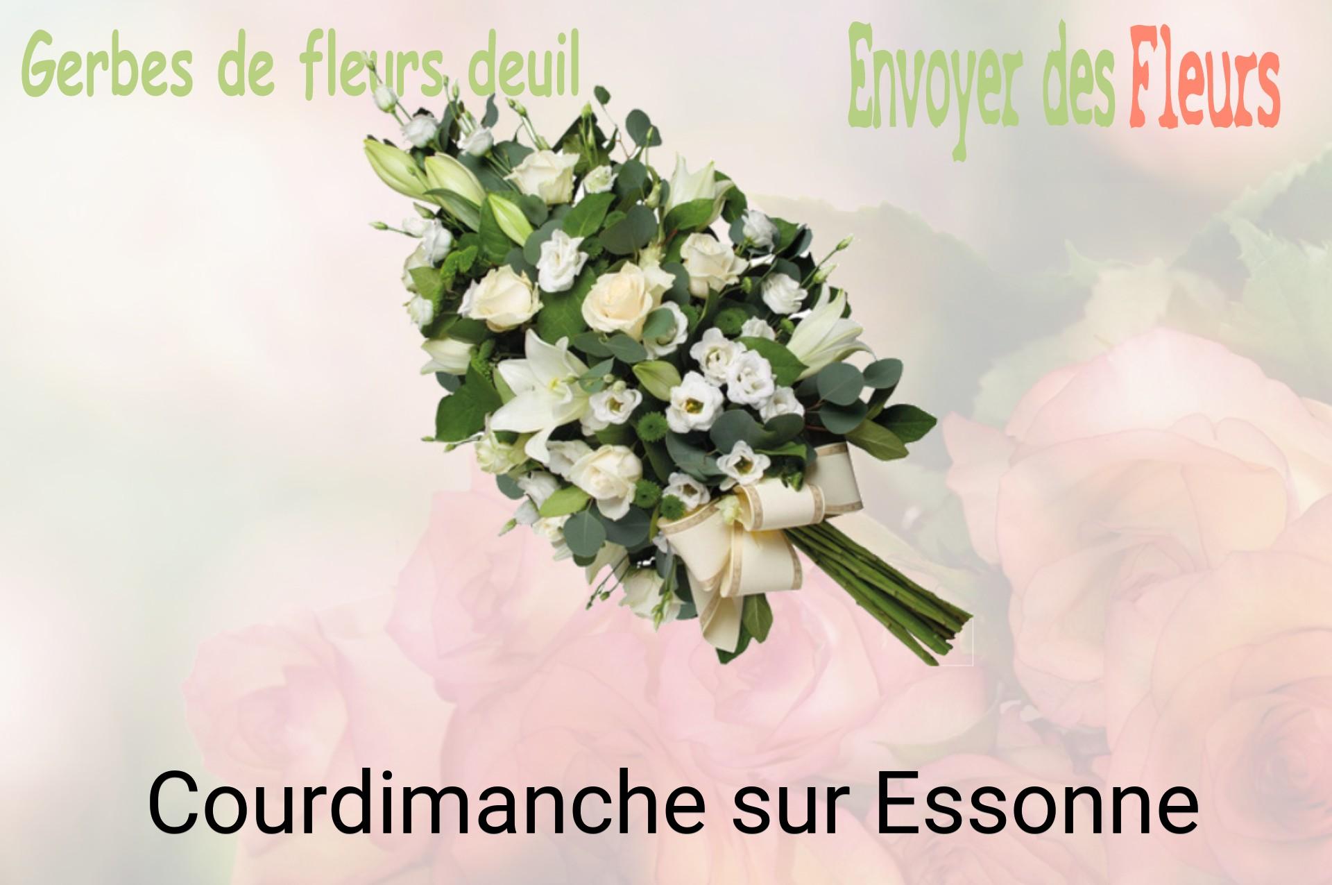 Gerbe de fleurs de deuil livrée à Courdimanche-sur-Essonne